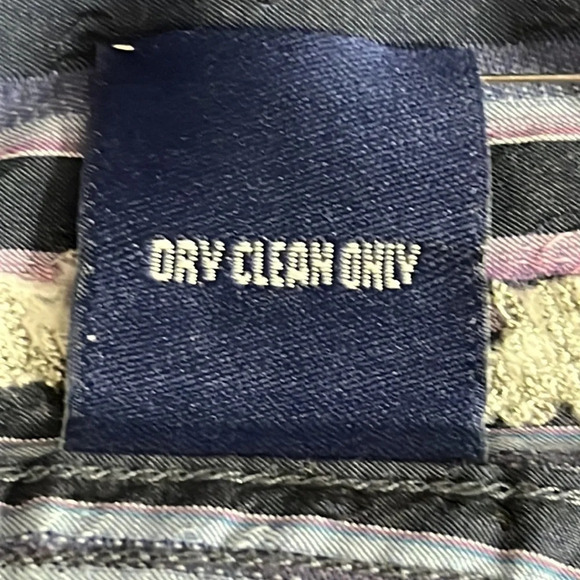 Robert Graham Cotton & Silk Striped Button Front Long Sleeve Shirt - Size 2XL - Picture 9 of 11